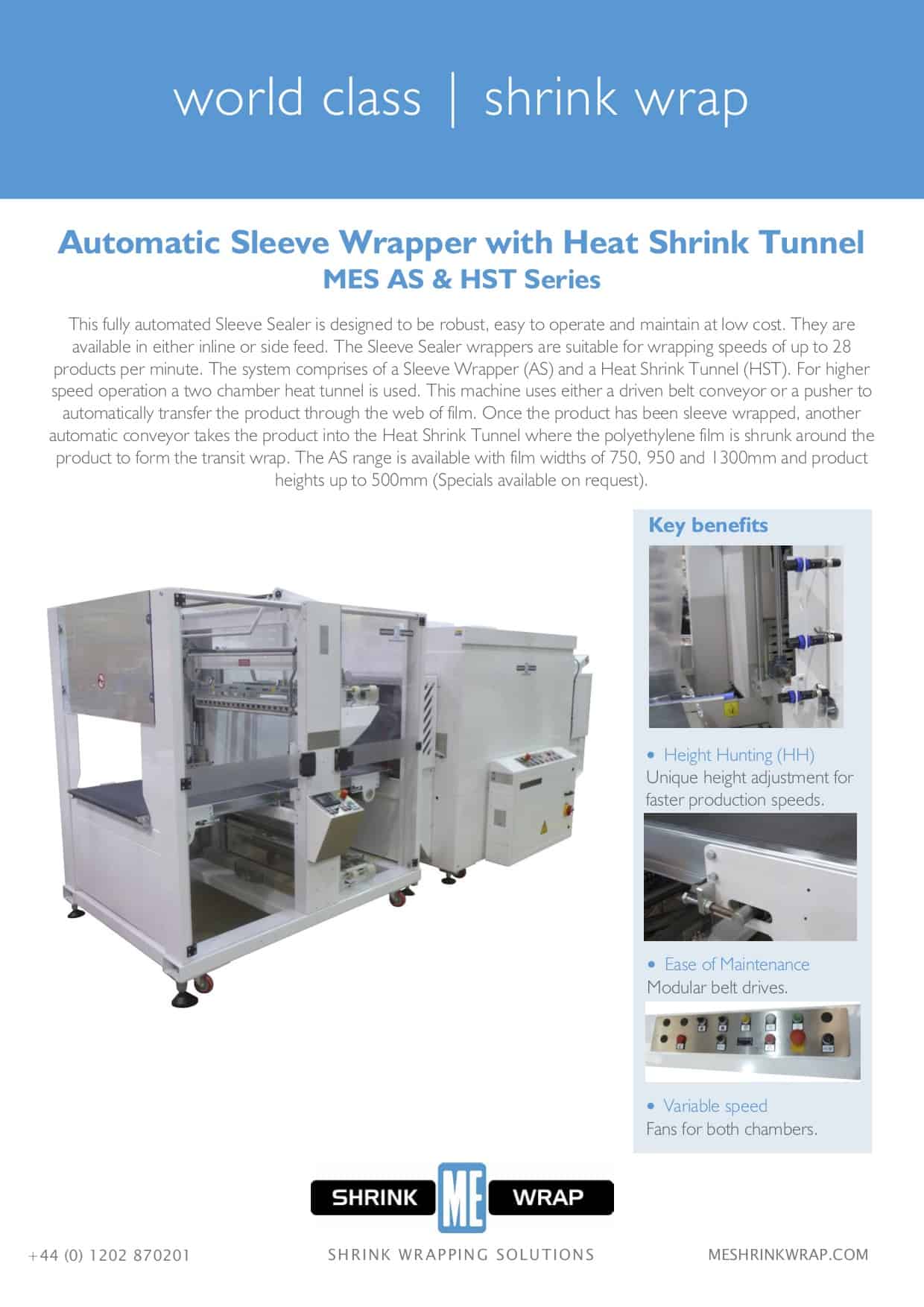 automatic sleeve wrapper brochure