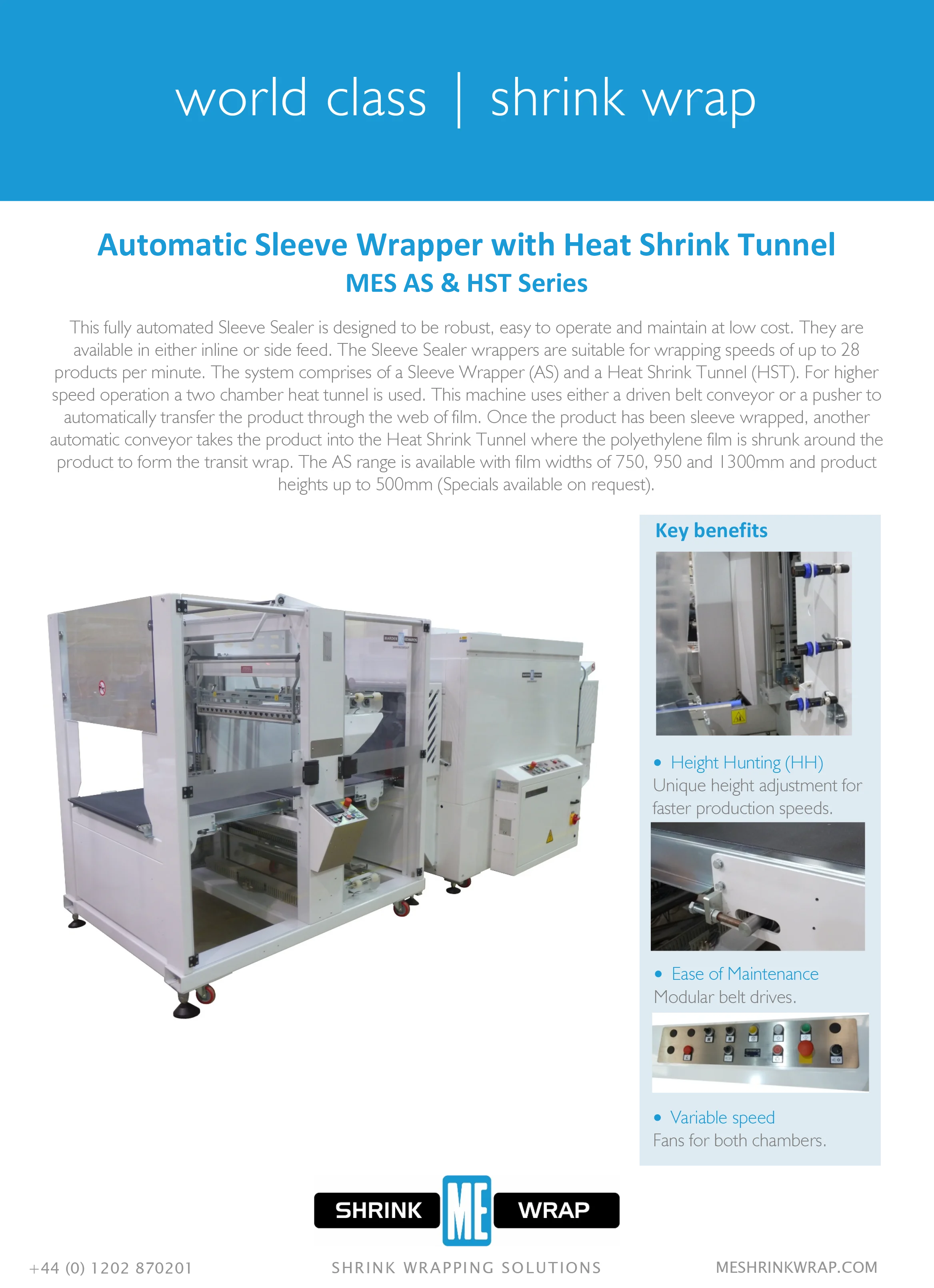 automatic sleeve wrapper brochure