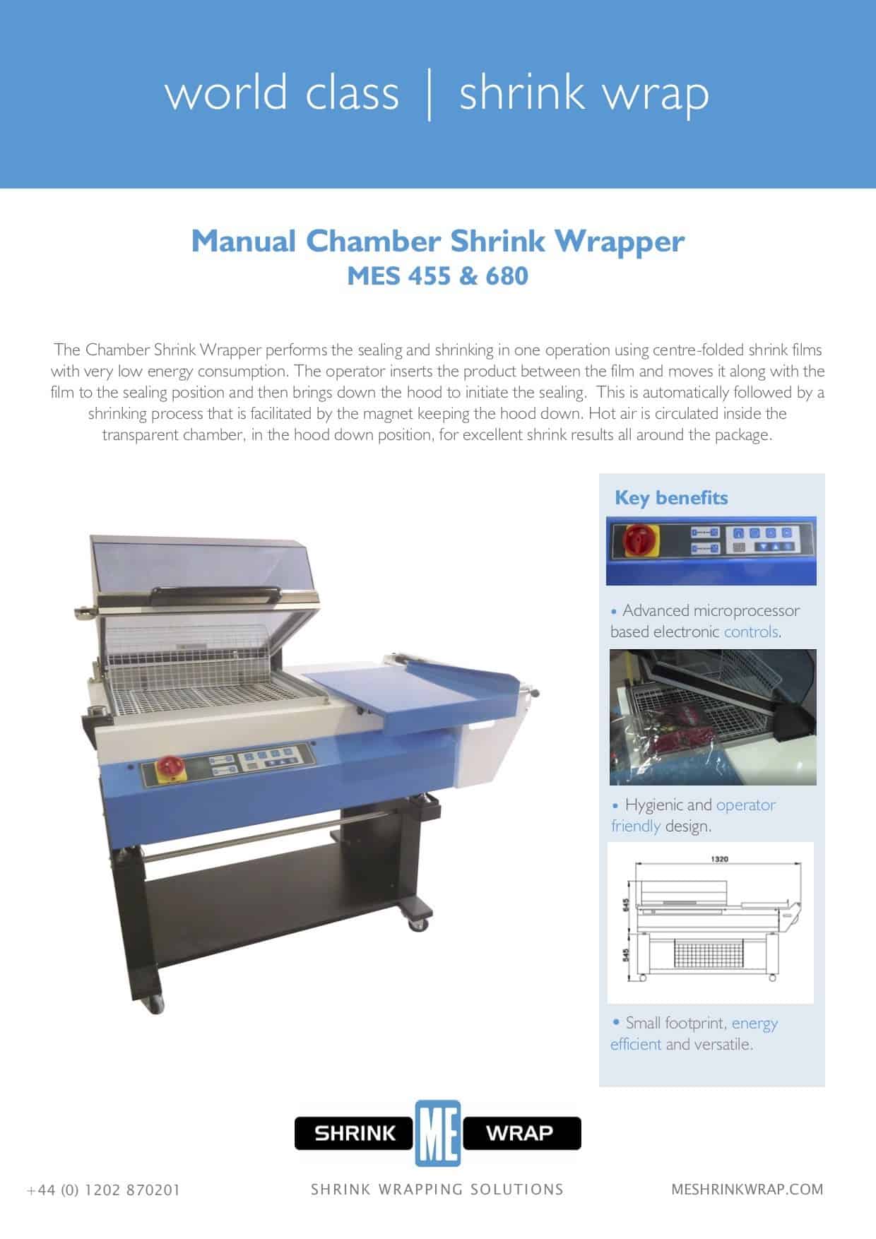 chamber shrink wrapper brochure