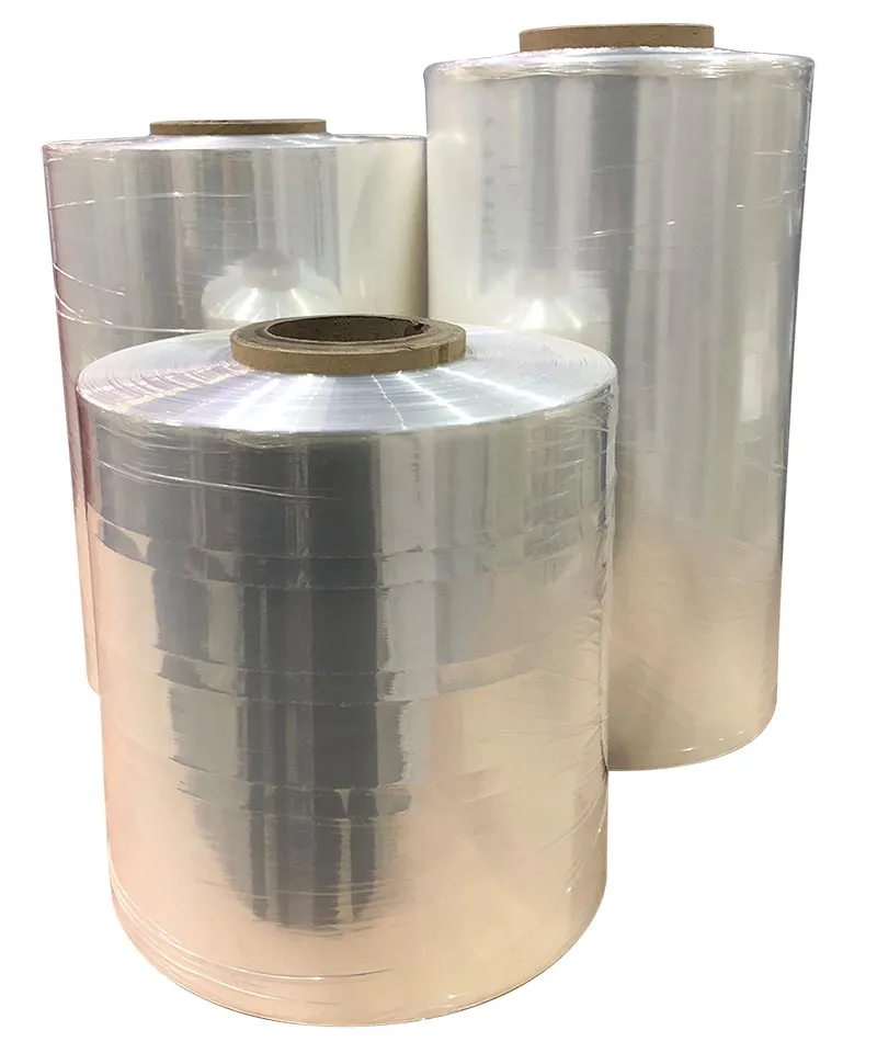Rolls of industrial shrink wrap film