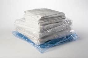 shrink wrapped commercial laundry bundle